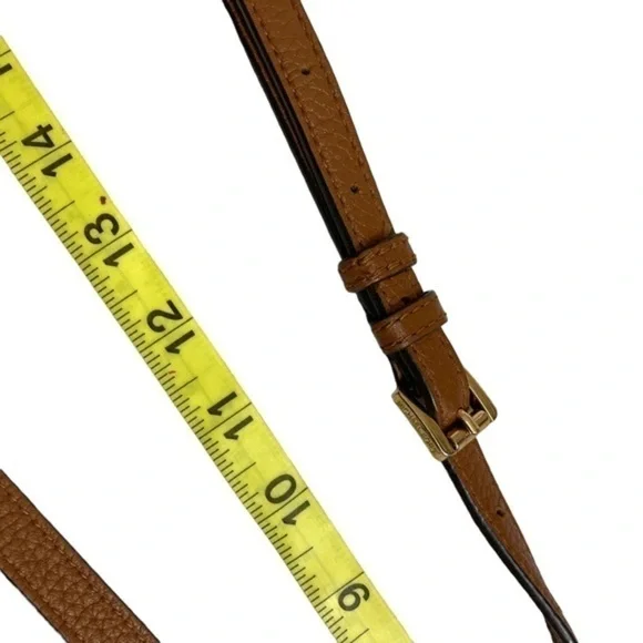 Michael kors brown leather mini flap crossbody bag so cute!